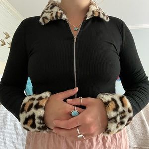 COPY - Fur trim top